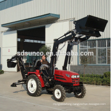 mini tractor with loader and backhoe widely used in Canada and Australia